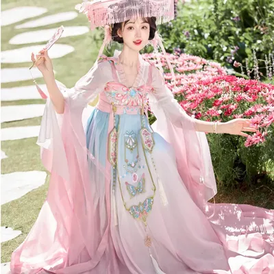 Hanfu Dress Women Chinese Ancient Traditional Hanfu Carnaval Princess Cosplay Costume Podium Hanfu Image