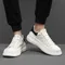 Genuine leather men's board shoes Four season trendy and versatile styles Trendy Party Outdoor Quality Youth sneakers White