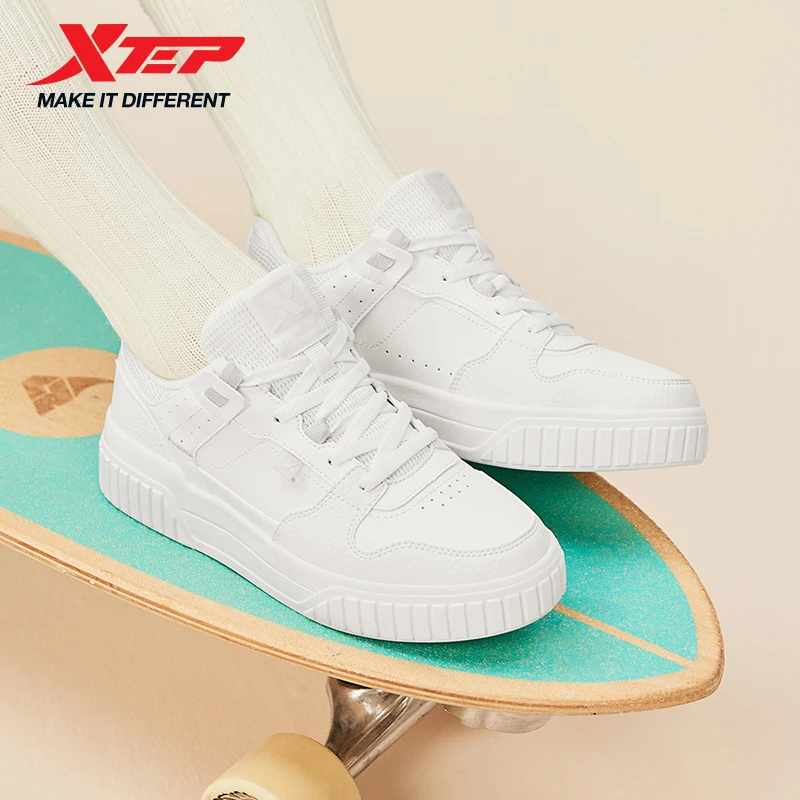 Xtep Skateboard-Schuhe für Damen, Herbst, bequeme Skateschuhe, gepolsterte, leichte, atmungsaktive Turnschuhe 876318310013
