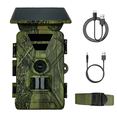 Solar Trail Kamera 8K 60MP WiFi Wildlife Jagd Kamera IP66 Wasserdichte Outdoor Nachtsicht Spiel Kamera Solar Trail Kamera