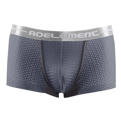 2-teilige Herrenunterwäsche, atmungsaktive Sommer-Slips, dünne Eisseide, U-förmige, schnell trocknende viereckige Hose Image