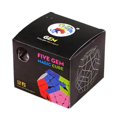 Shengshou Gem 3x3 Megaminx Stickerless Speed Cube Zauberwürfel Twist Puzzle Dodekaeder Zauberwürfel Image