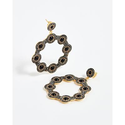 Onyx Hoop Earrings
