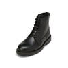 Stiefelette MARC O'POLO "mit Innenzipper und Fellfutter", Damen, Gr. 42, schwarz, Obermaterial: 100% Leder (Rind), unifarben, Schuhe