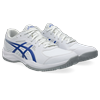 Tennisschuh ASICS "COURT SLIDE 4", Gr. 48, weiß, schwarz cobalt, Synthetik, sportlich, Schuhe, Multicourt-Schuhe