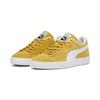 Sneaker PUMA "Suede Classic Sneakers Erwachsene", Gr. 42, amber weiß gelb, Obermaterial: Kuhleder, Synthetik; Futter: Synthetik, Textil; Innensohle: Textil; Laufsohle: Gummi, Schuhe
