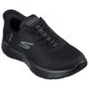 Slip-On Sneaker SKECHERS "GO WALK FLEX-GRAND ENTRY", Damen, Gr. 41, schwarz (schwarz, uni), Textil, unifarben, sportlich, Schuhe, Slipper mit Slip-ins zum Schlupfen, Topseller