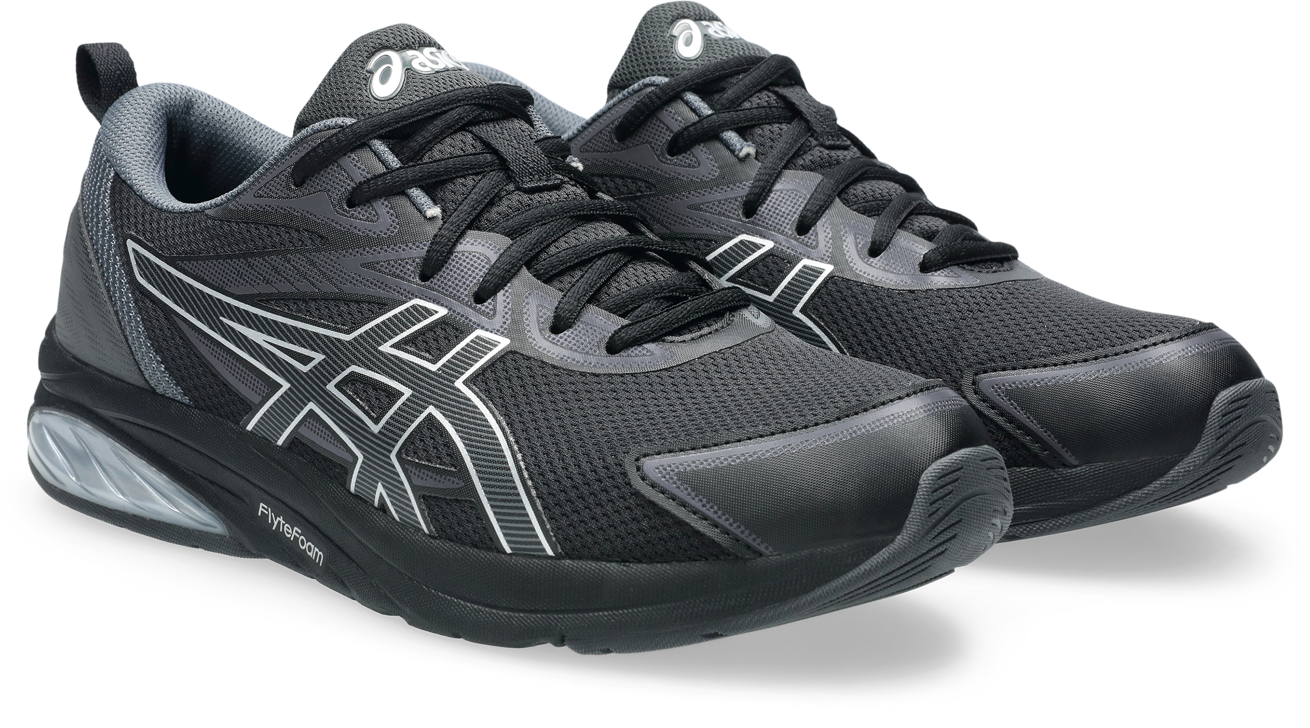 Sneaker ASICS SPORTSTYLE "GEL-QUANTUM KEI", Herren, Gr. 46,5, schwarz (schwarz, pure silber), Synthetik, Schuhe
