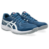Hallenschuh ASICS "UPCOURT 6", Gr. 44,5, mako blau, weiß, Synthetik, sportlich, Schuhe, für Hallensport