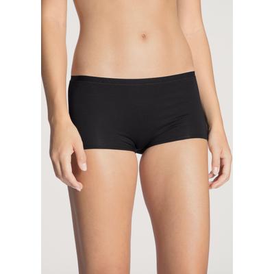 Panty CALIDA "Natural Comfort", Damen, Gr. L (48/50), schwarz, Single Jersey, Obermaterial: 92% Baumwolle, 8% Elasthan, unifarben, normal, Unterhosen, mit natürlichem Glanz und glattem Griff Image