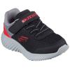 Sneaker SKECHERS "Bounder - Trekzic", Kinder, Gr. 23, schwarz (schwarz, rot), Lederimitat, sportlich, Schuhe, Freizeitschuh, Klettschuh, Schnürschuh mit Komfort-Innensohle