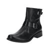 Bikerboots PAUL GREEN "Paul Green Stiefelette Glattleder", Damen, Gr. 38,5, schwarz, Glattleder, casual, Schuhe