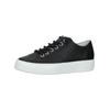 Schnürschuh PAUL GREEN "Paul Green Sneaker Leder", Damen, Gr. 38, schwarz (schwarz, weiß), Leder, casual, Schuhe