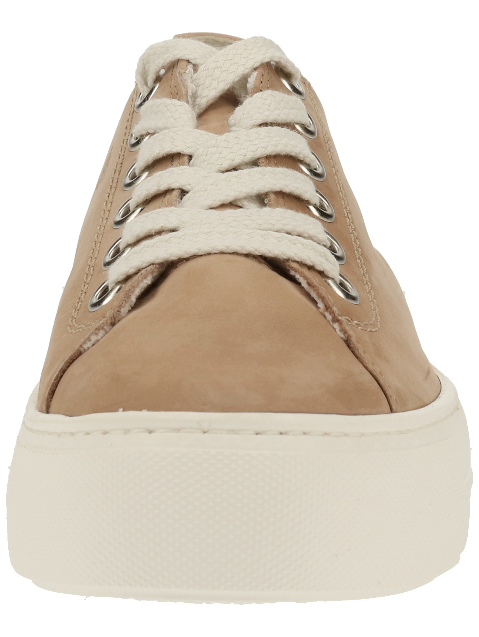 Sneaker PAUL GREEN "Paul Green Sneaker Leder/Textil", Damen, Gr. 39, beige, Leder, Textil, Schuhe Sneaker