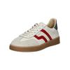 Sneaker GANT "Gant Sneaker Leder", Damen, Gr. 38, rot (weiß, rot), Leder, casual, Schuhe