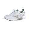 Sneaker PAUL GREEN "Paul Green Sneaker Leder/Textil", Damen, Gr. 40, braun (weiß, braun), Leder, Textil, casual, Schuhe