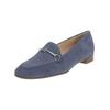 Slipper HÖGL "Högl Slipper Samt", Damen, Gr. 38, blau (jeans), Textil, casual, Schuhe