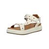 Riemchensandale INUOVO "INUOVO Sandalen Leder", Damen, Gr. 38, beige (crema), Leder, casual, Schuhe