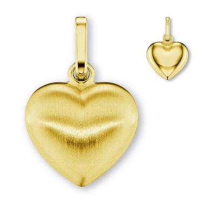 Ketten-Anhänger ONE ELEMENT "Herz Herz Anhänger aus 333 Gelbgold", gold, Schmuckanhänger, Damen, Gelbgold 333-Gold, Gelbgold 333, Gold, zeitlos schön – für besondere Momente gemacht Image