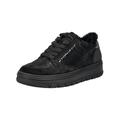 Sneaker PAUL GREEN "Paul Green Sneaker Veloursleder", Damen, Gr. 39, schwarz, Veloursleder, casual, Schuhe