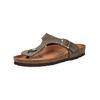 Zehentrenner ROHDE "Rohde Pantoletten Nubukleder", Damen, Gr. 37, braun (mocca), Nubukleder, casual, Schuhe