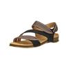 Riemchensandale EL NATURALISTA "El Naturalista Sandalen Leder", Damen, Gr. 38, schwarz, Leder, casual, Schuhe