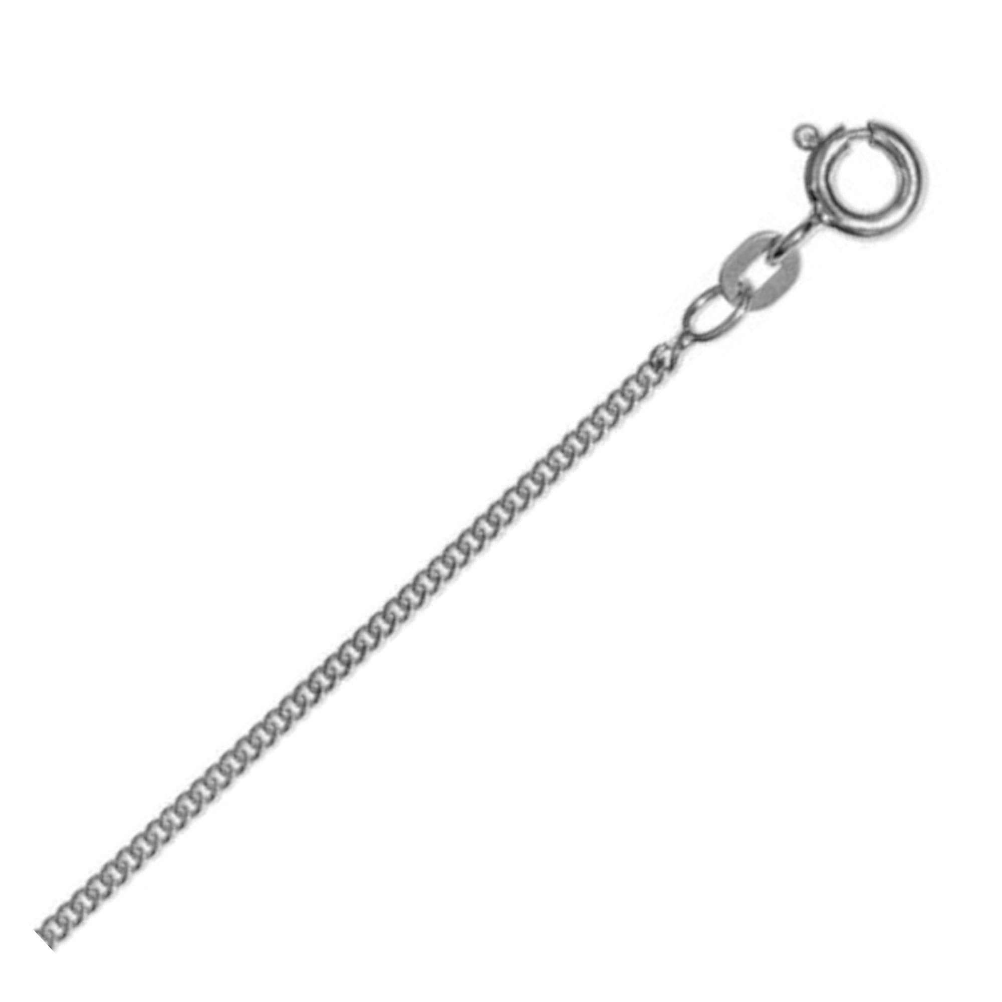Goldkette ONE ELEMENT "Halskette Panzerkette aus 333 Weißgold Ø 1,4 mm" Gr. 42, silber, Halsketten, Damen, 42, Gold Weißgold 333, Gold, Weißgold 333, ein ausdrucksstarkes Schmuckstück für jeden Anlass Image