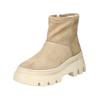 Stiefelette PAUL GREEN "Paul Green Stiefelette Veloursleder", Damen, Gr. 40, beige, Veloursleder, casual, Schuhe
