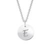 Ketten-Anhänger ONE ELEMENT "Buchstabe E Buchstaben Anhänger aus 333 Weißgold", silber, Schmuckanhänger, Damen, E, Weißgold 333-Gold, Weißgold 333, Gold, Ø 11,0 mm – für Damen – elegant, modern & vielseitig kombinierbar