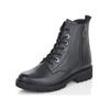 Schnürstiefelette REMONTE "Remonte Stiefelette Glattleder", Damen, Gr. 39, blau, Glattleder, casual, Schuhe