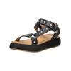 Riemchensandale INUOVO "INUOVO Sandalen Leder", Damen, Gr. 39, schwarz, Leder, casual, Schuhe