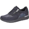 Schnürschuh WALDLÄUFER "K-RAMONA", Damen, Gr. 7,5 (41), blau (nachtblau), Veloursleder, Textil, Nubukleder, unifarben, sportlich, Schuhe, Komfortschuh, Bequemschuh Sneaker in extrabreiter K-Weite, Orthotritt
