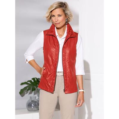 Kurzweste CLASSIC BASICS, Damen, Gr. 48, rot, 100% Polyester, unifarben, Westen Image