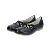 Riemchenballerina JOSEF SEIBEL "Josef Seibel Ballerinas Leder", Damen, Gr. 39, blau (ocean), Leder, casual, Schuhe