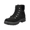 Schnürstiefelette IMAC "Imac Stiefelette Nubukleder", Damen, Gr. 40, schwarz, Nubukleder, casual, Schuhe