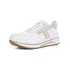 Sneaker ARA "Ara Sneaker Leder", Damen, Gr. 42, weiß (weiß, silber), Leder, casual, Schuhe