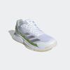 Tennisschuh ADIDAS PERFORMANCE "COURTQUICK PADEL", Gr. 38, cloud weiß, silber metallic, lucid lemon, Textil, Synthetik, sportlich, Schuhe, Padelschuh