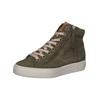 Sneaker PAUL GREEN "Paul Green Sneaker Nubukleder", Damen, Gr. 37,5, oliv, braun, Nubukleder, casual, Schuhe