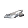 Pumps PAUL GREEN "Paul Green Pumps Leder", Damen, Gr. 38, silber (metallic silber), Leder, casual, Schuhe