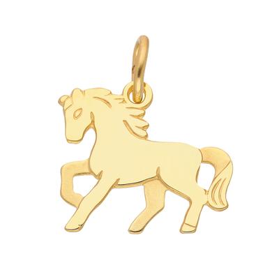 Ketten-Anhänger ADELIA´S "333 Gold Anhänger Pferd", gold, Schmuckanhänger, Damen, Pferd, Gold, Goldschmuck für Damen Image