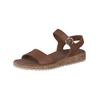 Riemchensandale PAUL GREEN "Paul Green Sandalen Glattleder", Damen, Gr. 38, braun (cognac), Glattleder, casual, Schuhe