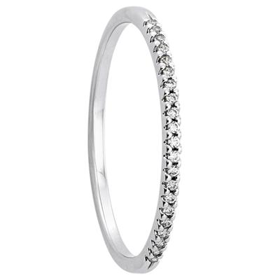 Diamantring ONE ELEMENT "0.09 ct Diamant Brillant Ring aus 585 Weißgold" Gr. 50, silber, Fingerringe, Damen, 50, 0,09 ct mit Diamant, Weißgold 585-Gold-Diamanten, Weißgold 585, Gold, Diamanten, ein stilvolles Accessoire für Damen mit Geschmack Image