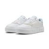 Sneaker PUMA "Cali Court Match Sneakers Damen", Gr. 40, weiß safe lake blau, Obermaterial: Kuhleder, Synthetik; Futter: Textil; Innensohle: Textil; Laufsohle: Gummi, Schuhe