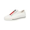 Sneaker PAUL GREEN "Paul Green Sneaker Leder", Damen, Gr. 43, rot (weiß, rot), Leder, casual, Schuhe