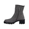 Stiefelette PAUL GREEN "Paul Green Stiefelette Veloursleder", Damen, Gr. 37,5, grau (titan), Veloursleder, casual, Schuhe