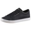 Sneaker TOMMY HILFIGER "TH HI VULC CORE LOW LTH II ESS", Herren, Gr. 45, blau (dunkelblau), Lederimitat, unifarben, sportlich, Schuhe, Freizeitschuh, Halbschuh, Schnürer in schmaler Form