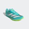 Laufschuh ADIDAS PERFORMANCE "ADIZERO DISTANCESTAR SPIKE", Gr. 43, flash aqua, cloud weiß, lucid lemon, Synthetik, Textil, sportlich, Schuhe, Spike-Schuh für die Laufbahn