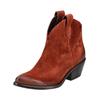 Stiefelette LAZAMANI "Lazamani Stiefelette Leder", Damen, Gr. 39, rot, Leder, casual, Schuhe