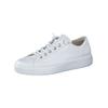 Schnürschuh PAUL GREEN "Paul Green Sneaker Glattleder", Damen, Gr. 38,5, weiß (weiß, silber), Glattleder, casual, Schuhe
