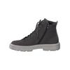 Schnürstiefelette PAUL GREEN "Paul Green Stiefelette Nubukleder", Damen, Gr. 38, grau (iron), Nubukleder, casual, Schuhe